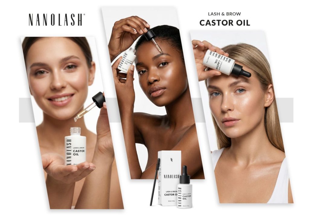 olio di ricino sulle ciglia nanolash